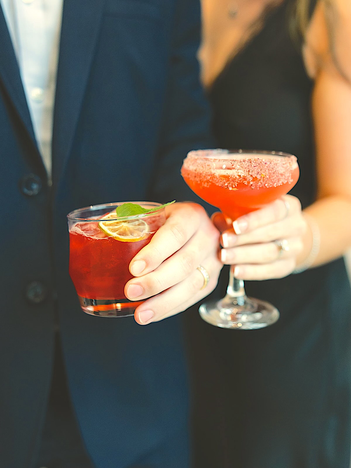 A crafted cocktail